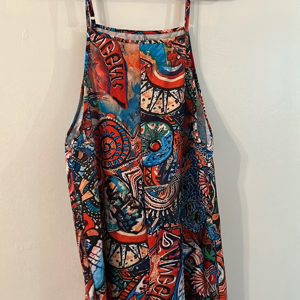 Graffiti Tank Top Jumpsuit